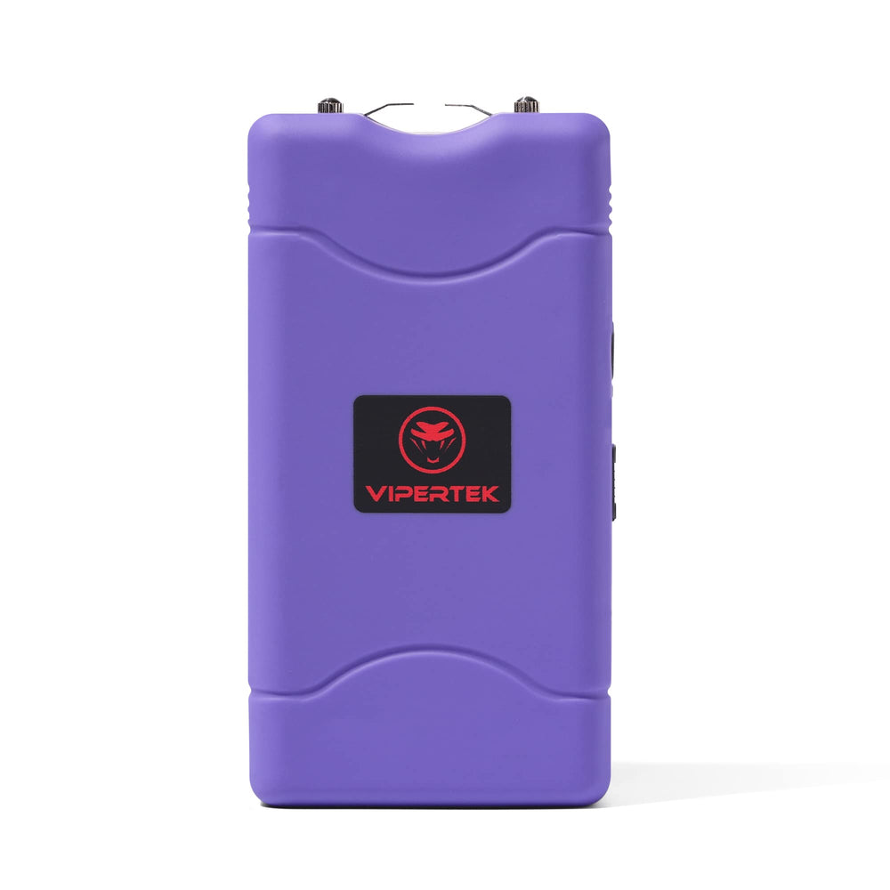 VIPERTEK VTS-880 in-hand display highlighting compact size and grip in purple.