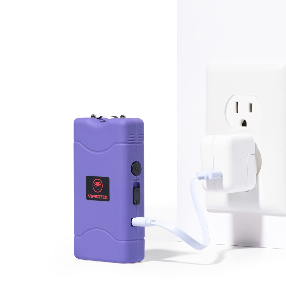 Purple VIPERTEK VTS-880 safety switch and ergonomic design.