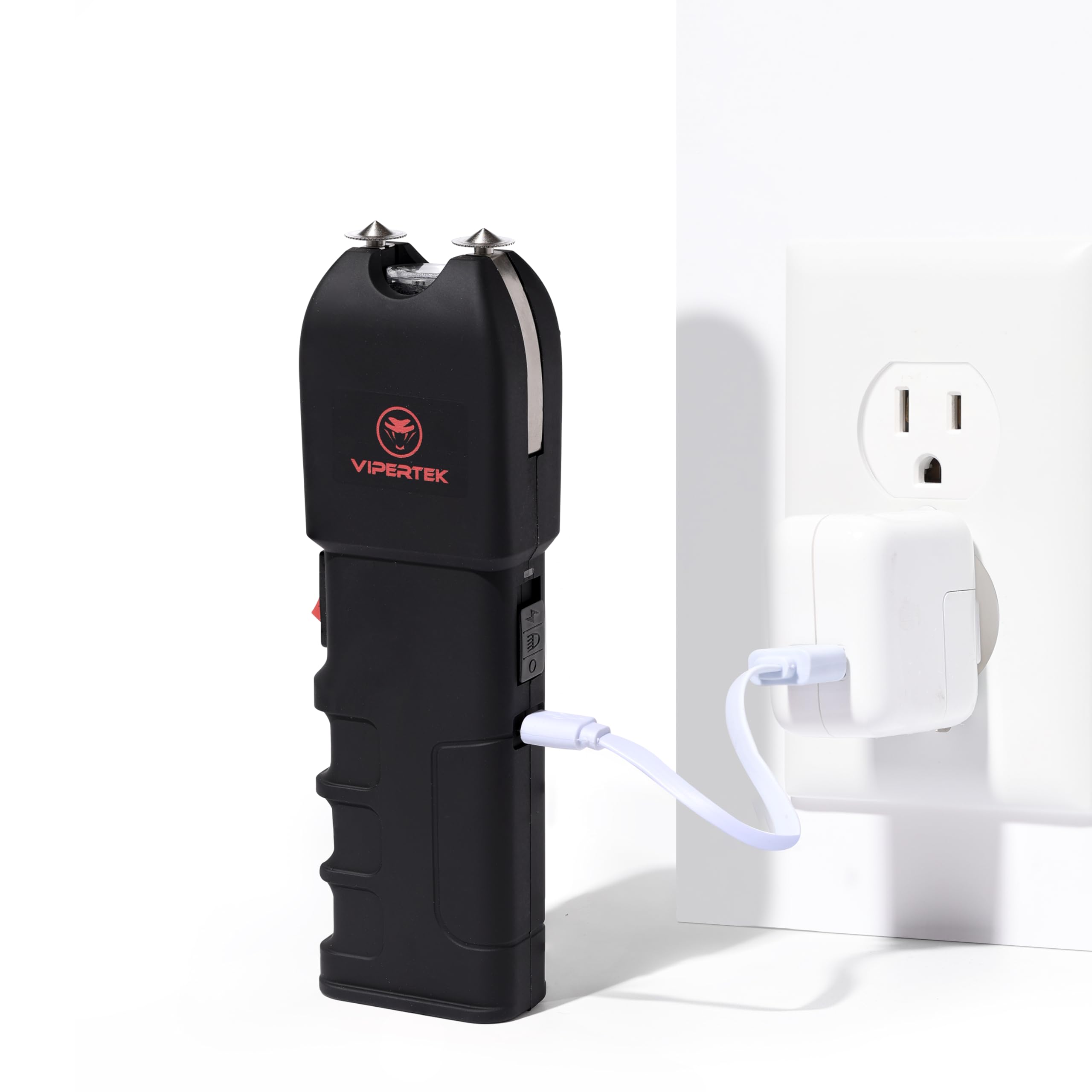 Holster-ready VIPERTEK device for everyday carry.