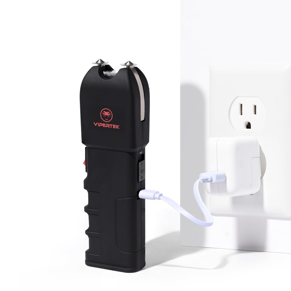 Holster-ready VIPERTEK device for everyday carry.