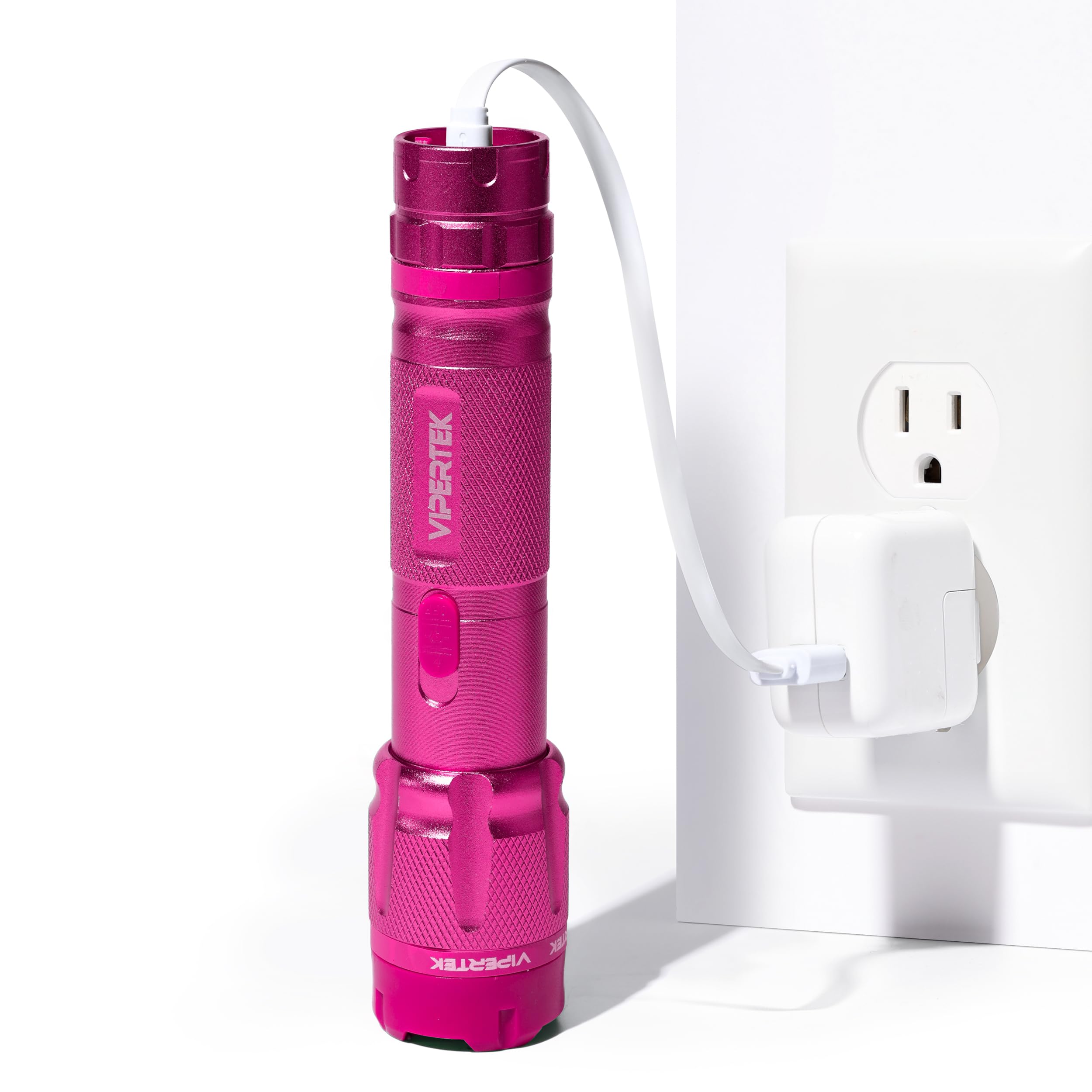 LED flashlight and stun function ready for outdoor use