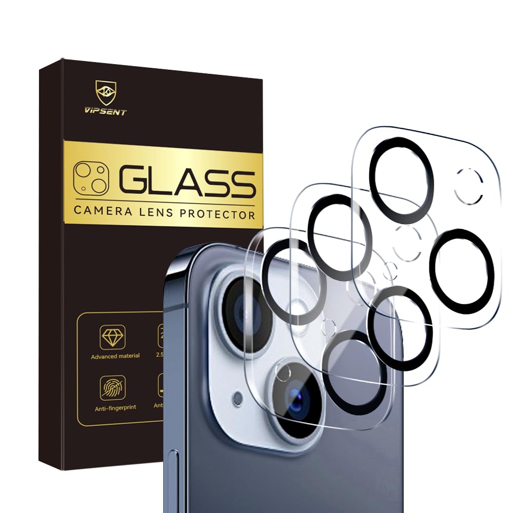 Vipsent lens protector for iPhone 15/14 6.1 unboxing with 3 pack kit