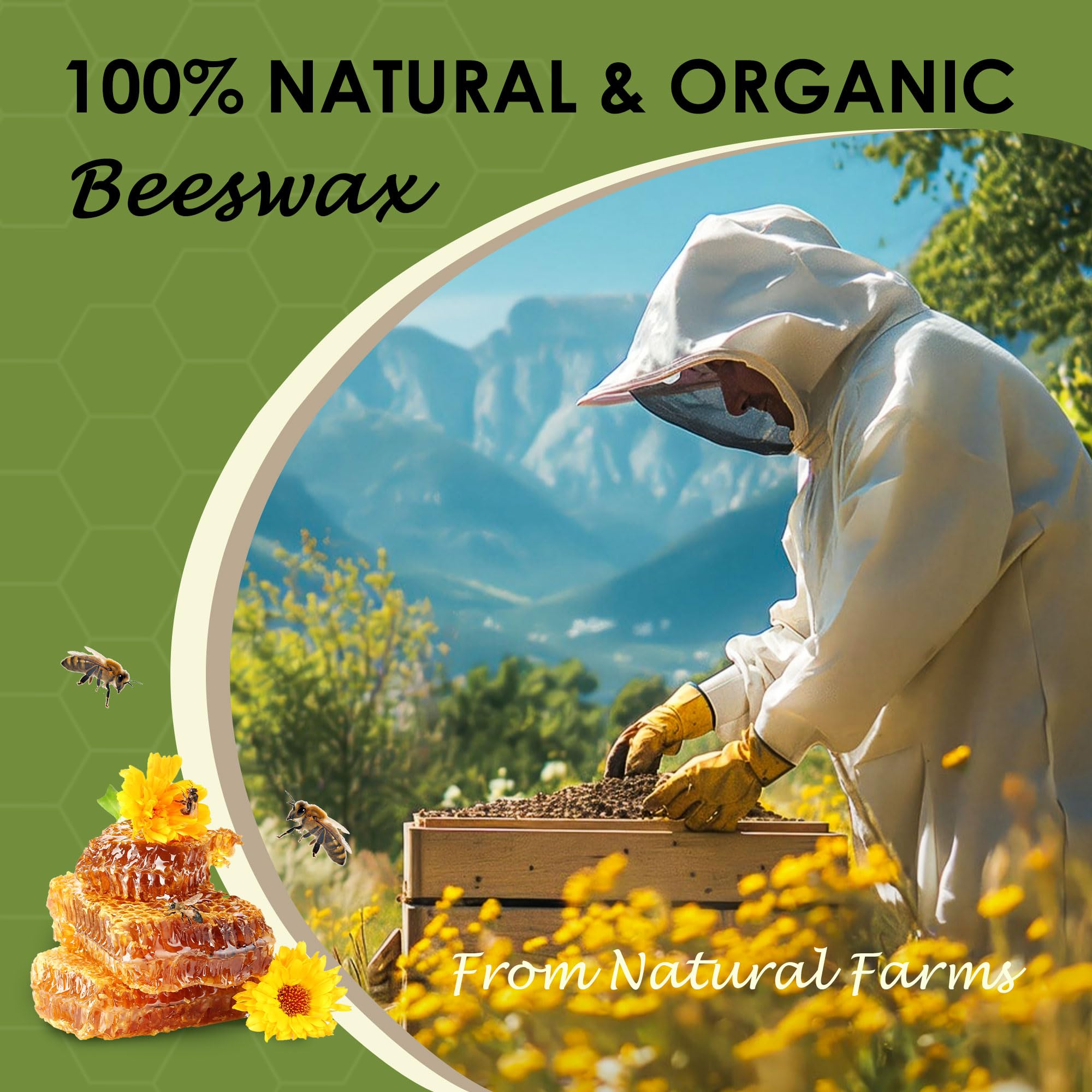 VIPwax organic beeswax pellets packaged for natural DIY projects.