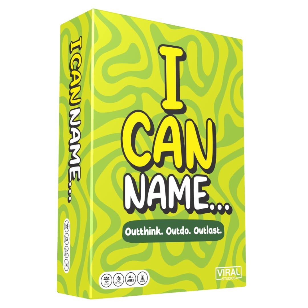 Viral Studios I Can Name game cards pack for fast-paced family play