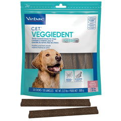Virbac CET Veggiedent FR3SH for dogs over 66 pounds front view showing tartar control.