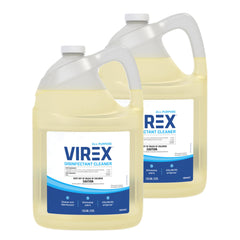 VIREX All Purpose Disinfectant bottle with lemon label, ready to disinfect kitchen surfaces.