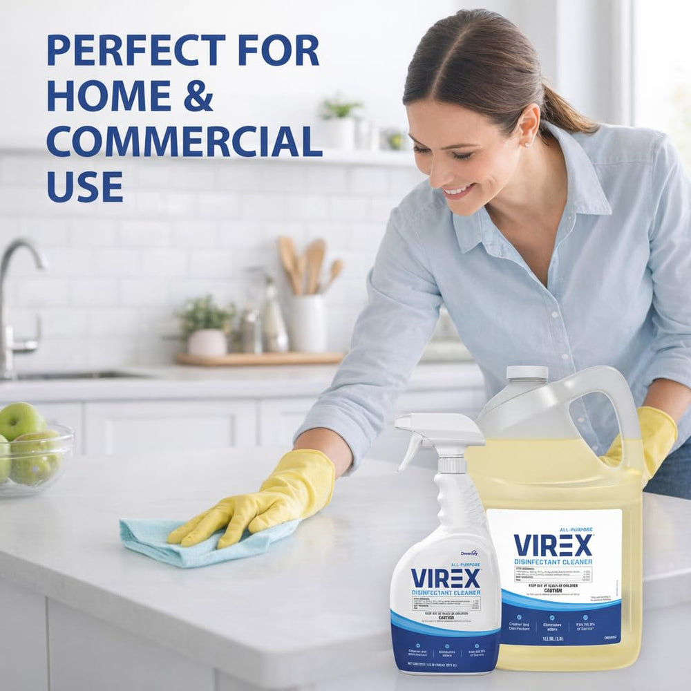 VIREX supports janitorial facility cleaning in a commercial environment.