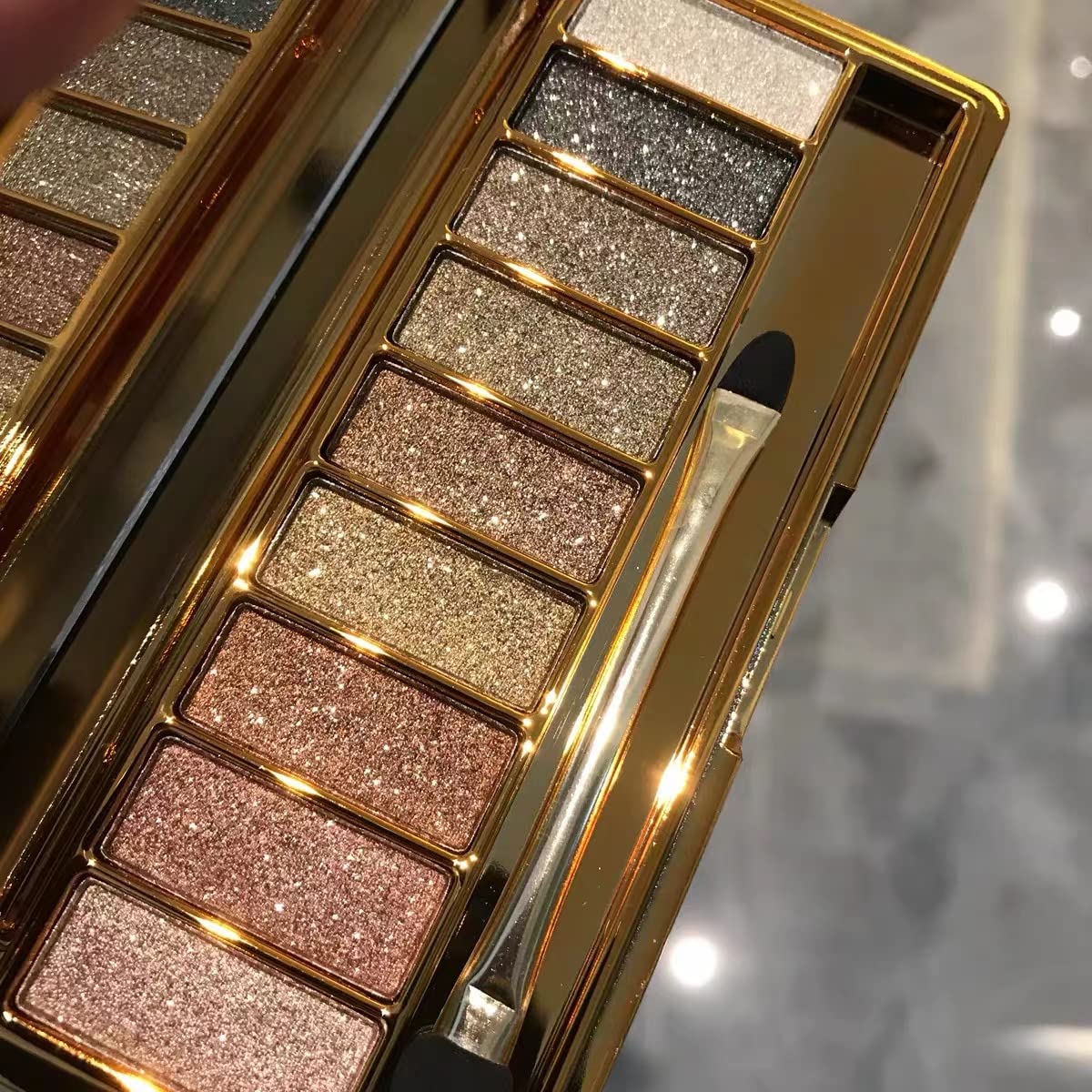 Virtegasas compact travel-friendly palette fits in a purse or bag