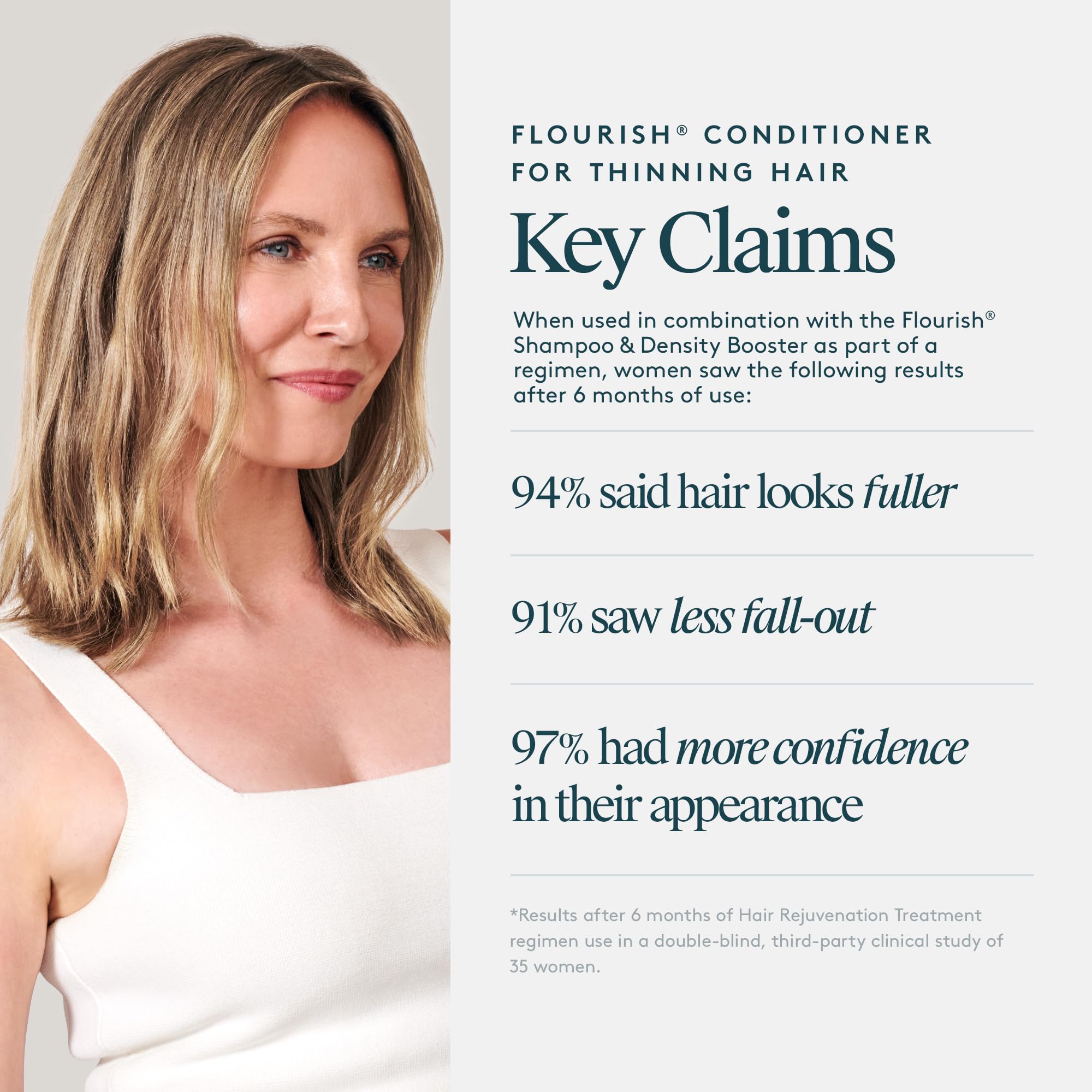 Virtue Flourish conditioner-color-safe suggests safe use on color-treated hair with gentle hydration.