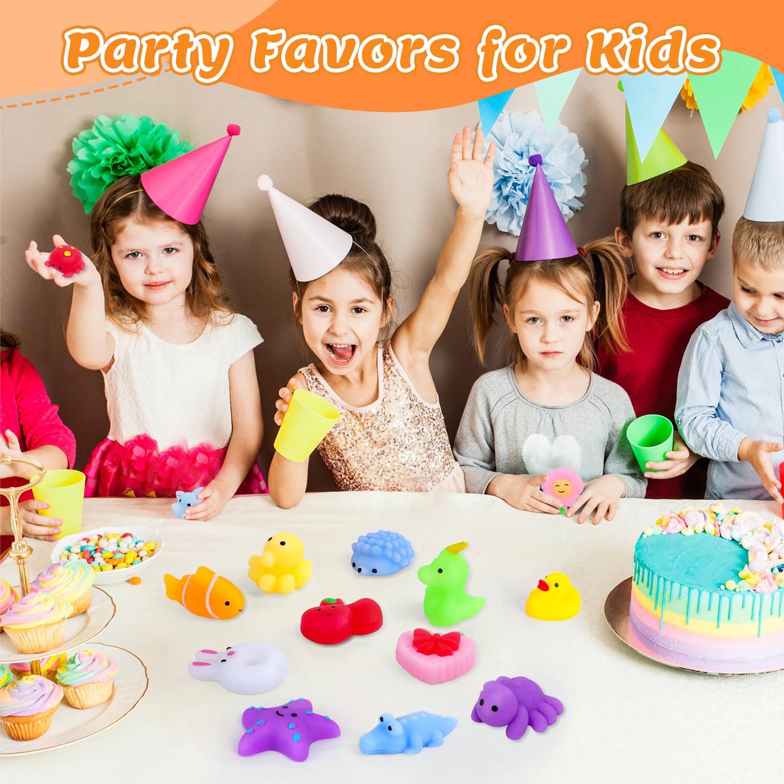 VISCOO assorted squishy collection for gifts and classroom prizes.
