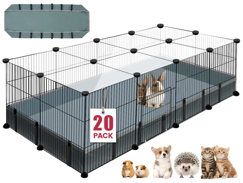Viscoo 20-panel playpen offers a sturdy indoor/outdoor enclosure.