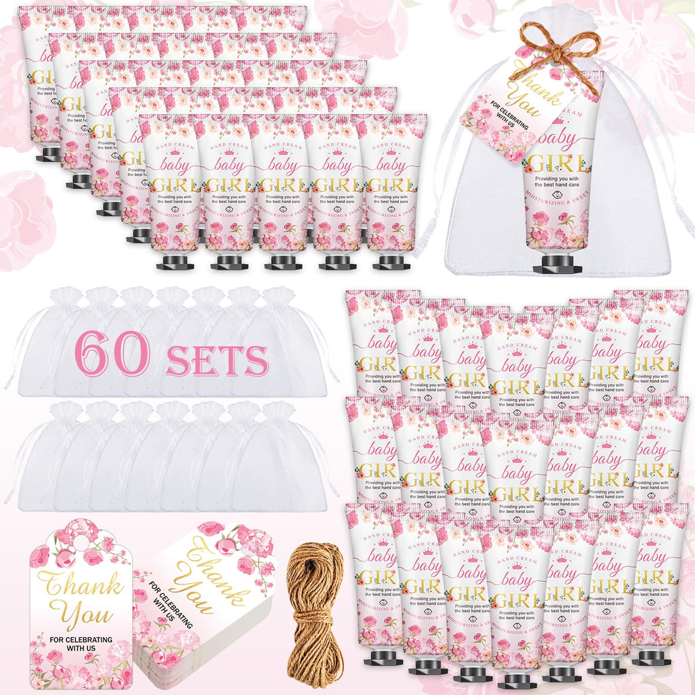 VISCOO baby shower hand cream gift set with travel-friendly packaging for guests.