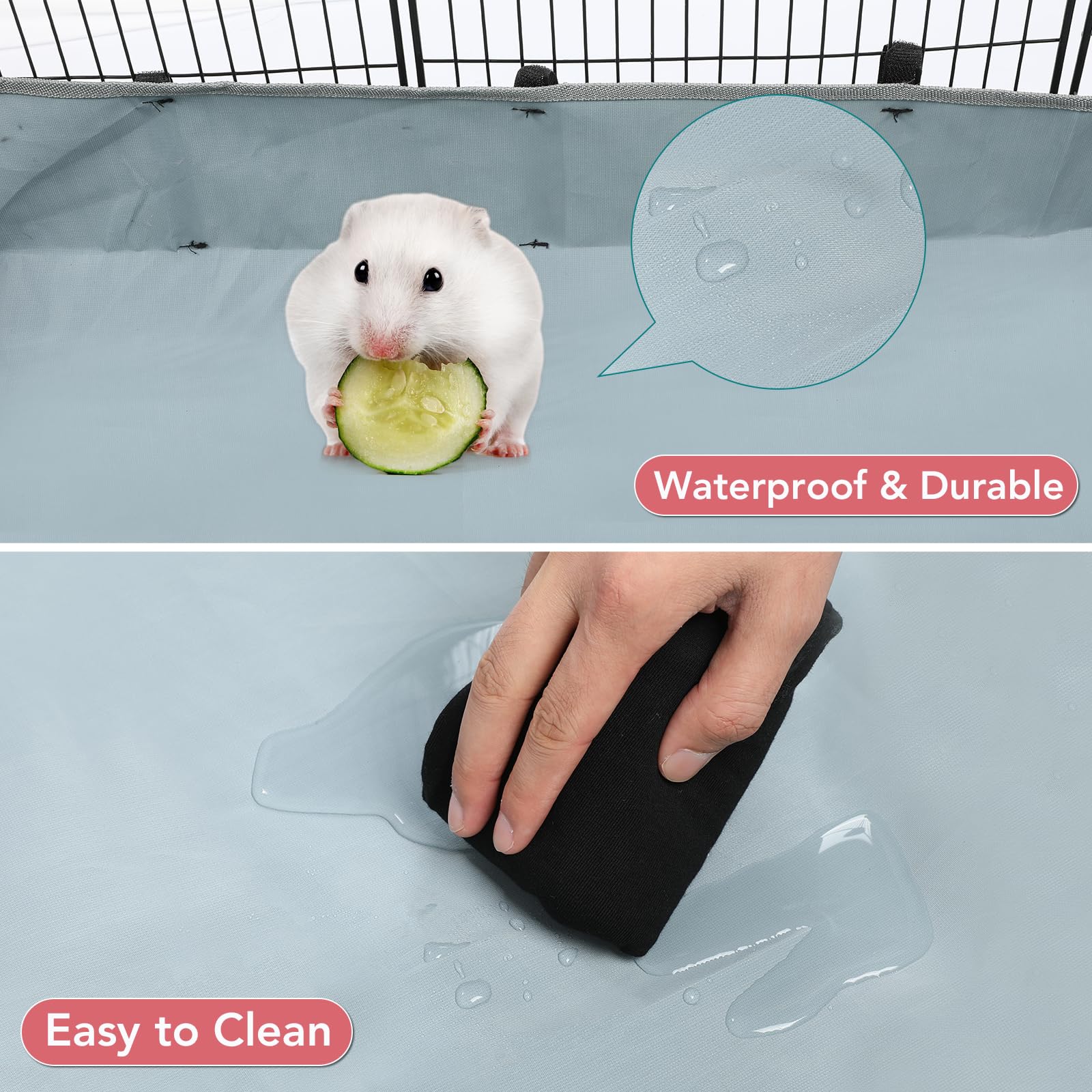 Viscoo multi-animal cage suited for guinea pigs, rabbits, puppies.