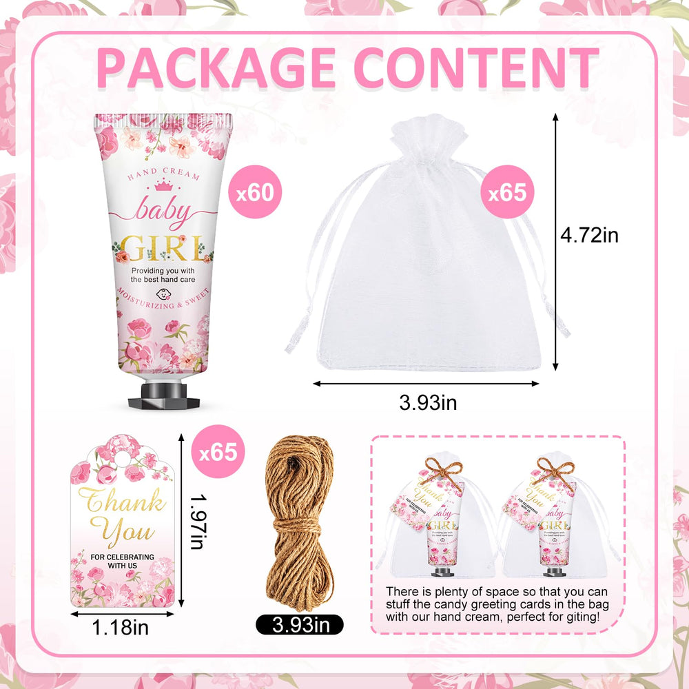 VISCOO pink-flower design hand cream featuring festive packaging for guests.