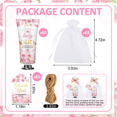 VISCOO pink-flower design hand cream featuring festive packaging for guests.