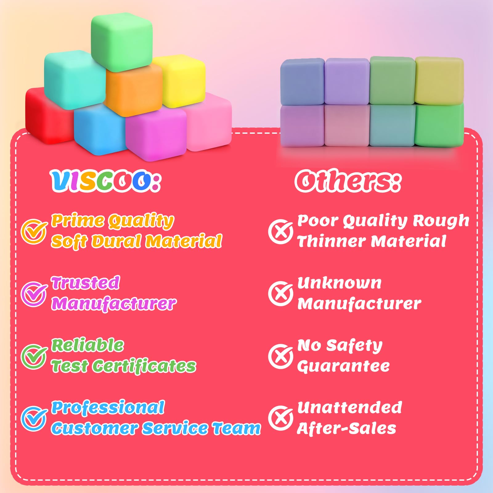 Viscoo stress cube stretching action captures versatility for squeezing and releasing tension