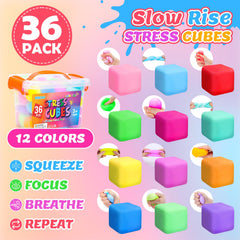 Viscoo stress cubes in hand demonstrate portable relief for busy days