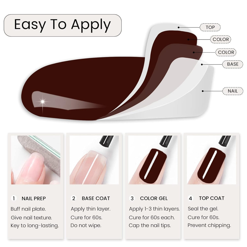 Chip-resistant formula helps maintain a neat manicure.