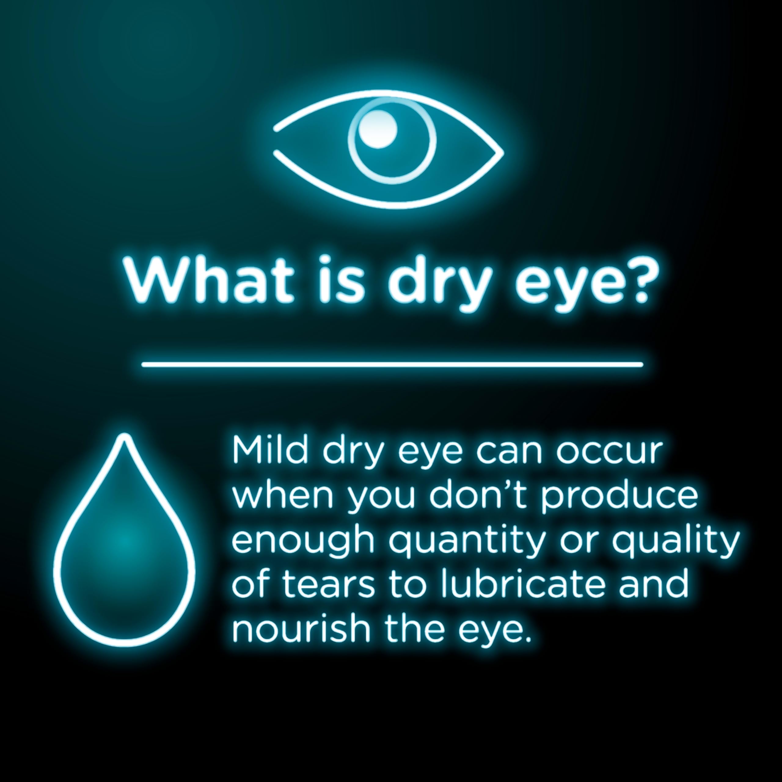 Visine Dry Eye Relief bottle side view emphasizes compact packaging for travel