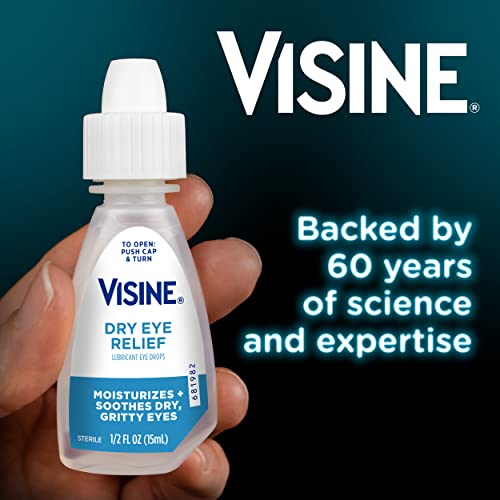 Visine Dry Eye Relief sterile container preserves product integrity