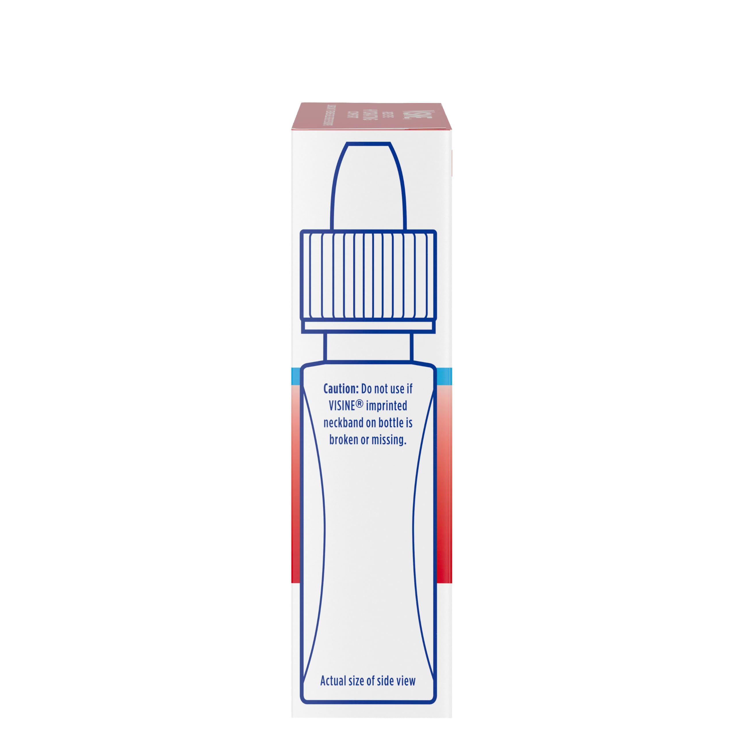 Visine Red Eye Hydrating Eye closeup conveys refreshing sensation and moisture.