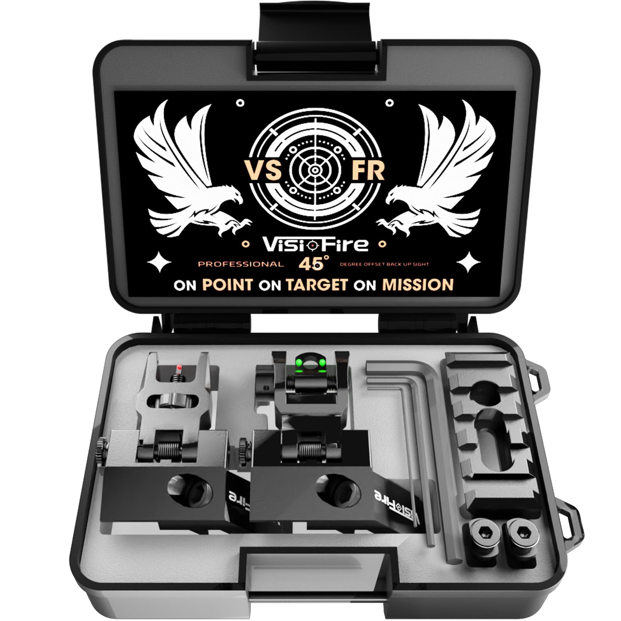 Visiofire aluminum alloy body with matte finish for durability in tough conditions.