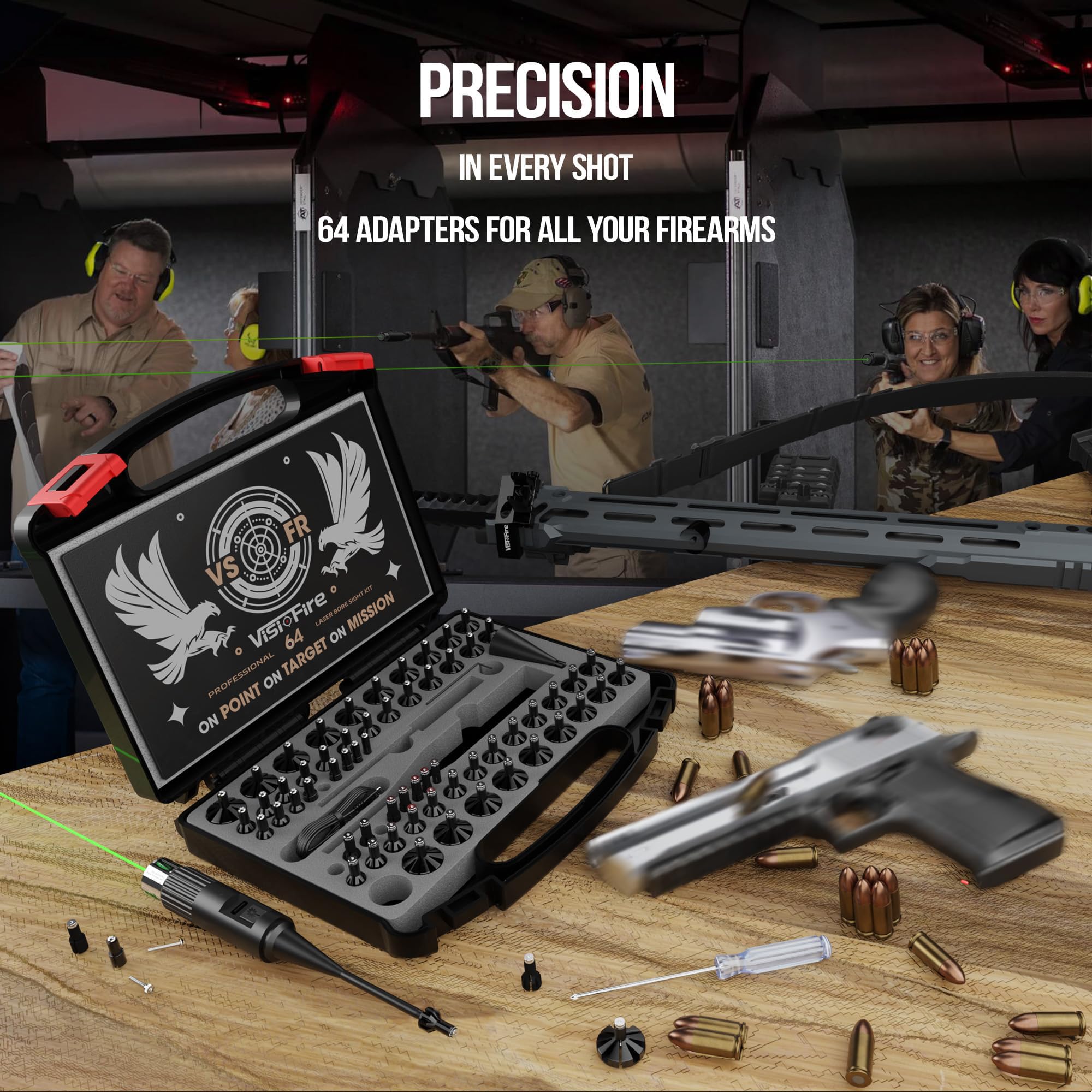 Visiofire ergonomic design makes handling comfortable during extended use.