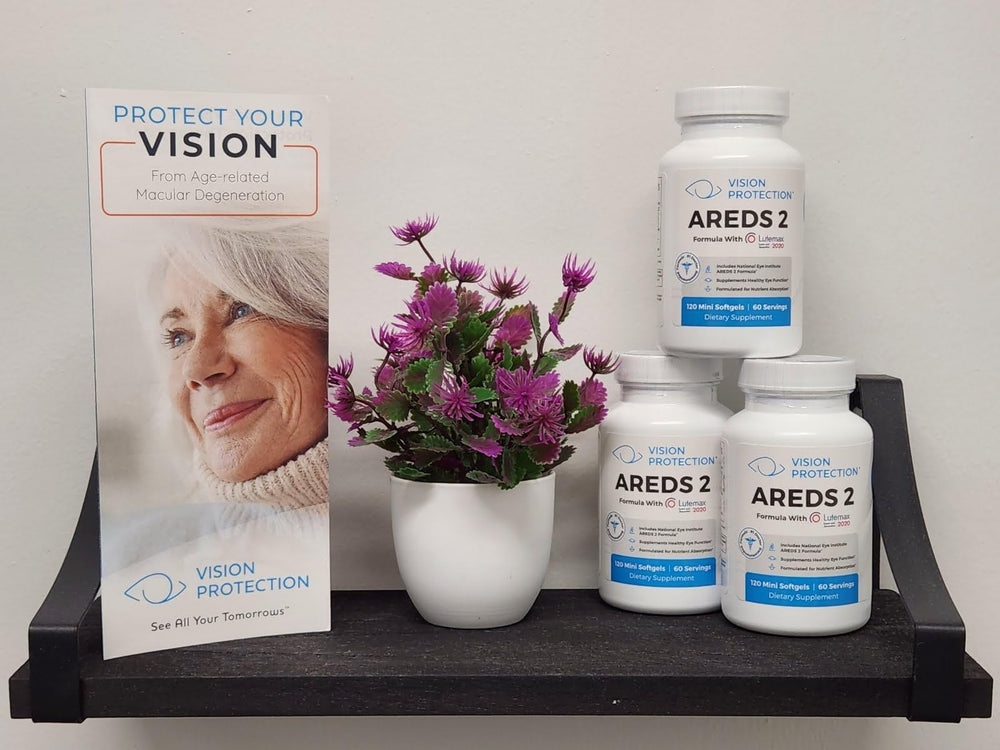 Vision Protection AREDS 2 60-day supply fits a routine.