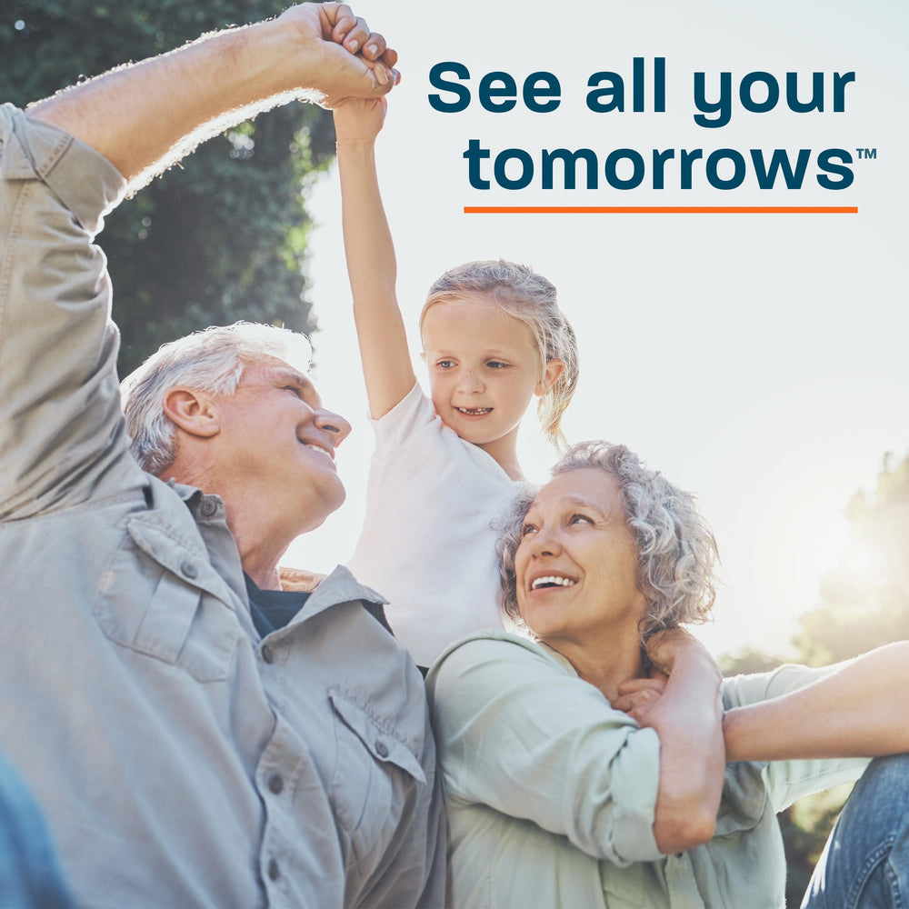 Vision Protection AREDS 2 easy-to-swallow capsules support daily eye nutrition.