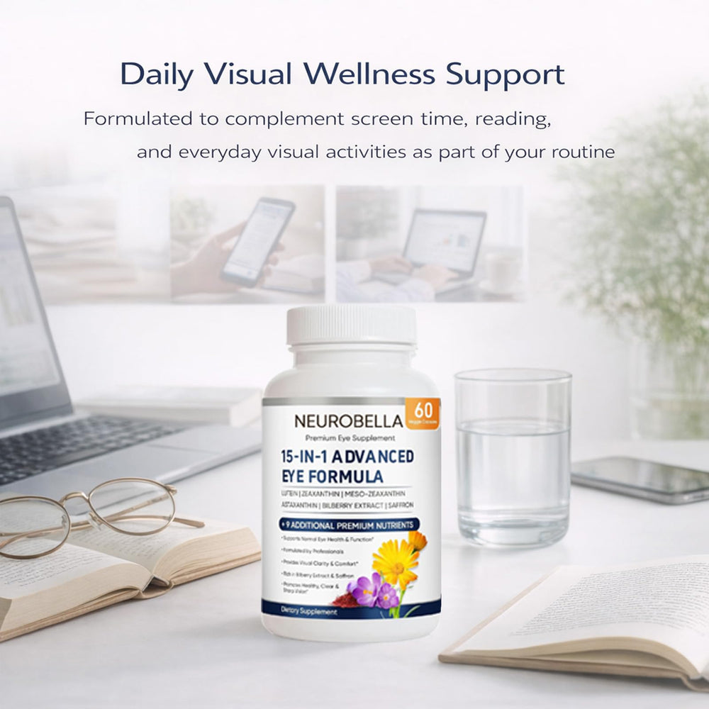 Morning routine with Visiovance Neurobella capsules for consistent daily use