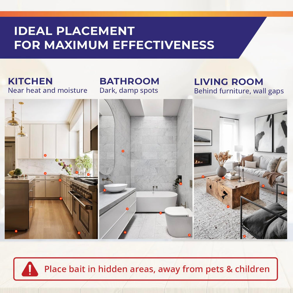 Visismile roach control solution depicted for long-lasting protection in homes