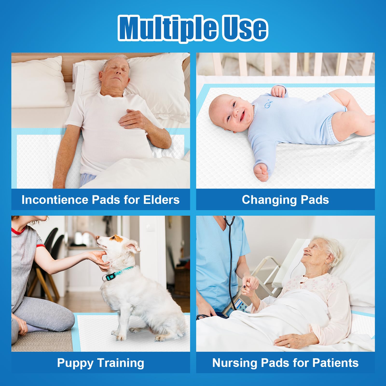 VISRIE disposable bed pad ideal for hospital, home care, and daily use.