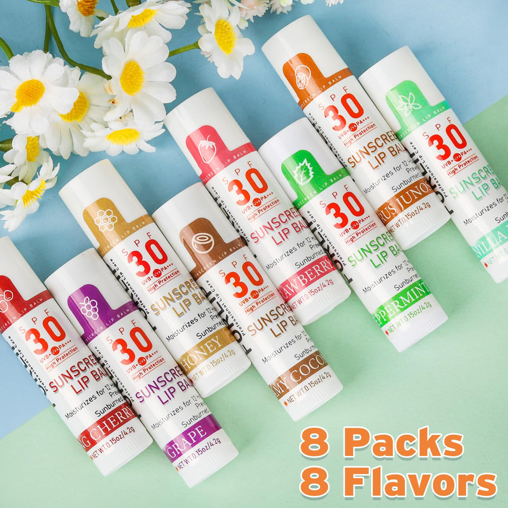 VISRIE SPF 30 lip balm coconut flavor with nourishing oils outdoors