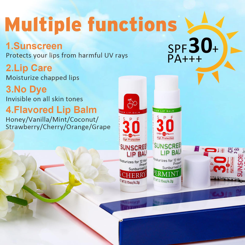 VISRIE SPF 30 lip balm mint flavor for on-the-go lip care