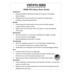 VISTATU Moss Rose seeds forming trailing ground cover for sunny areas