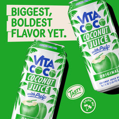 Vita Coco Coconut Juice Original with Pulp on a workout setup after exercise