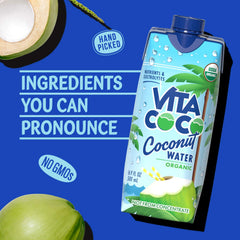 Vita Coco electrolytes and potassium content label emphasizing natural minerals