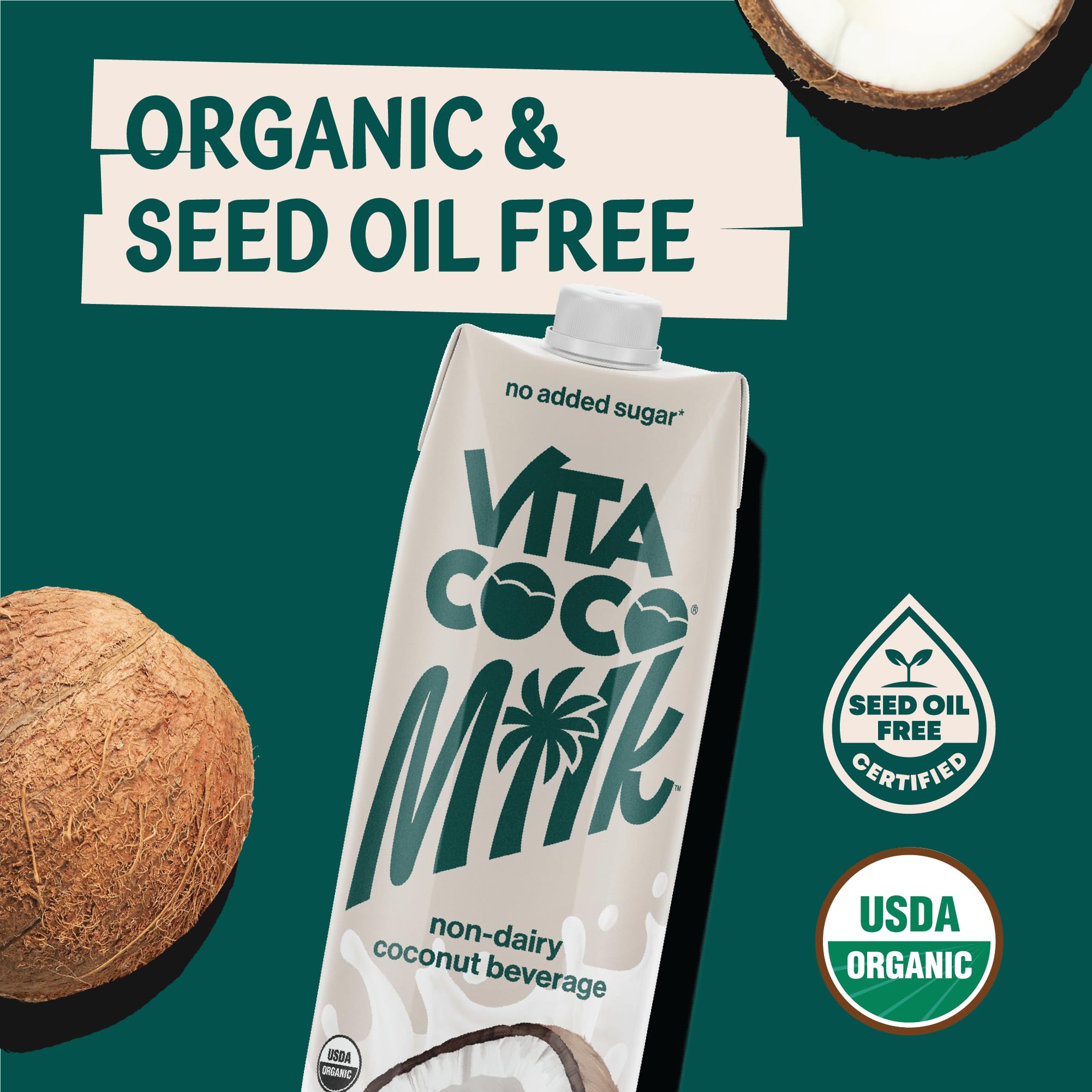 Vita Coco Original Organic Coconut Milk in coffee for a dairy-free latte