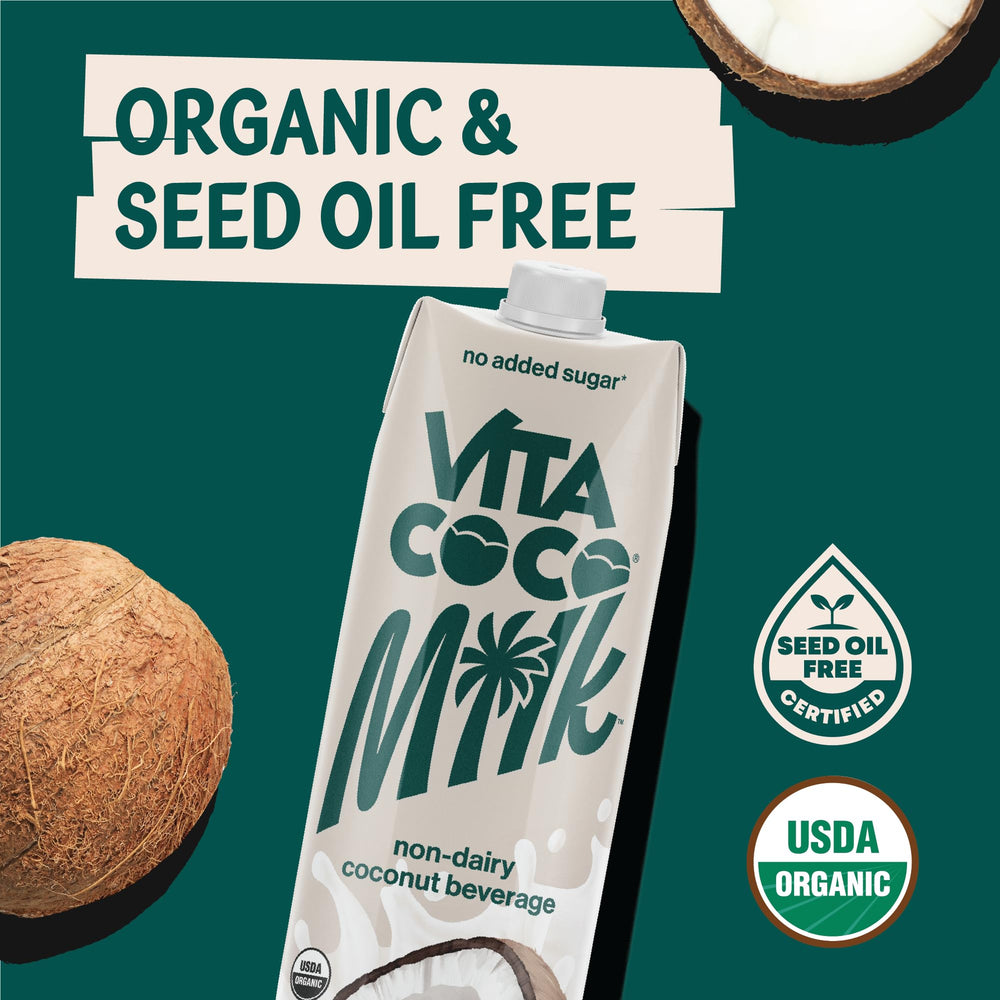 Vita Coco Original Organic Coconut Milk in coffee for a dairy-free latte