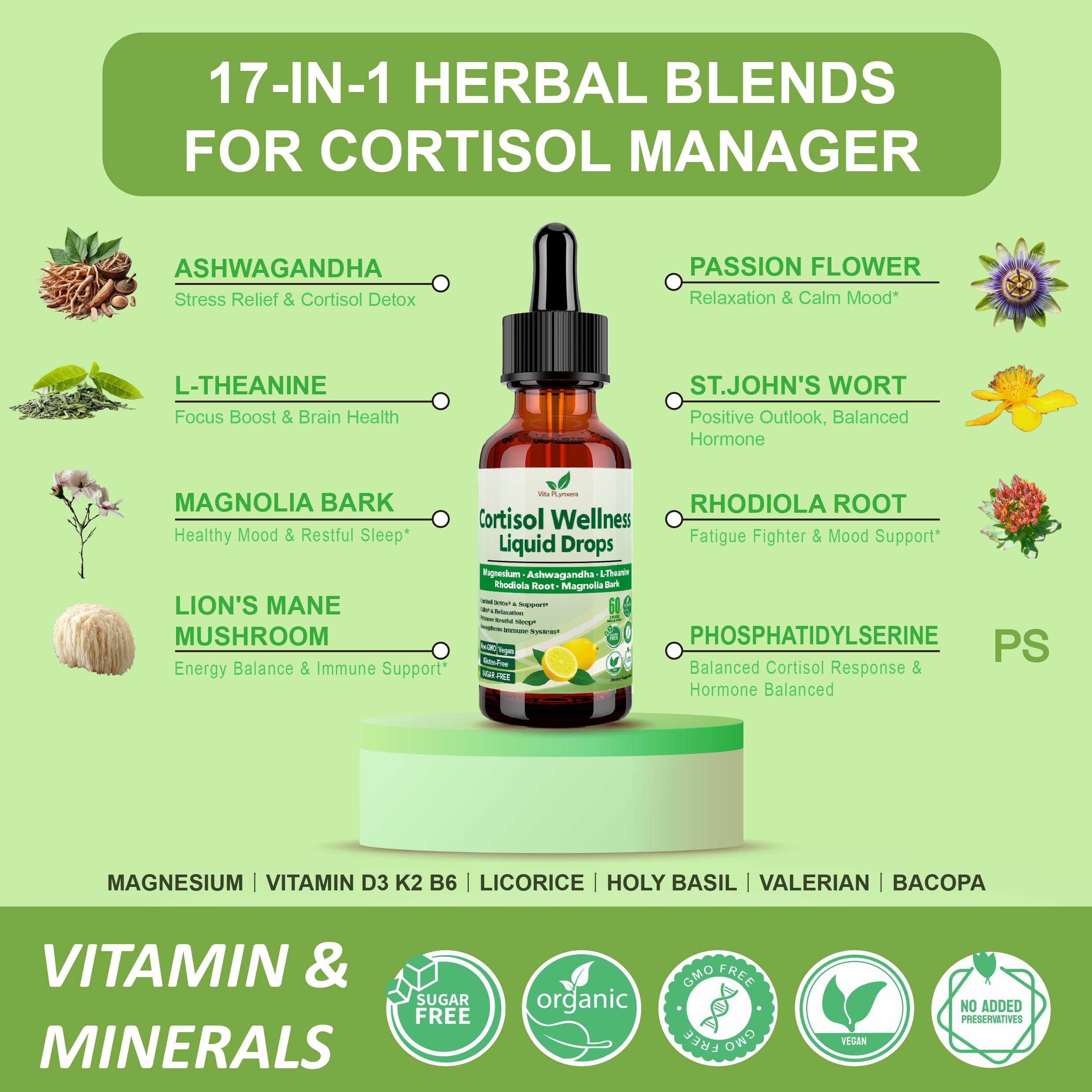 Vita PLynxera minerals and vitamins drops support immune balance and daily energy