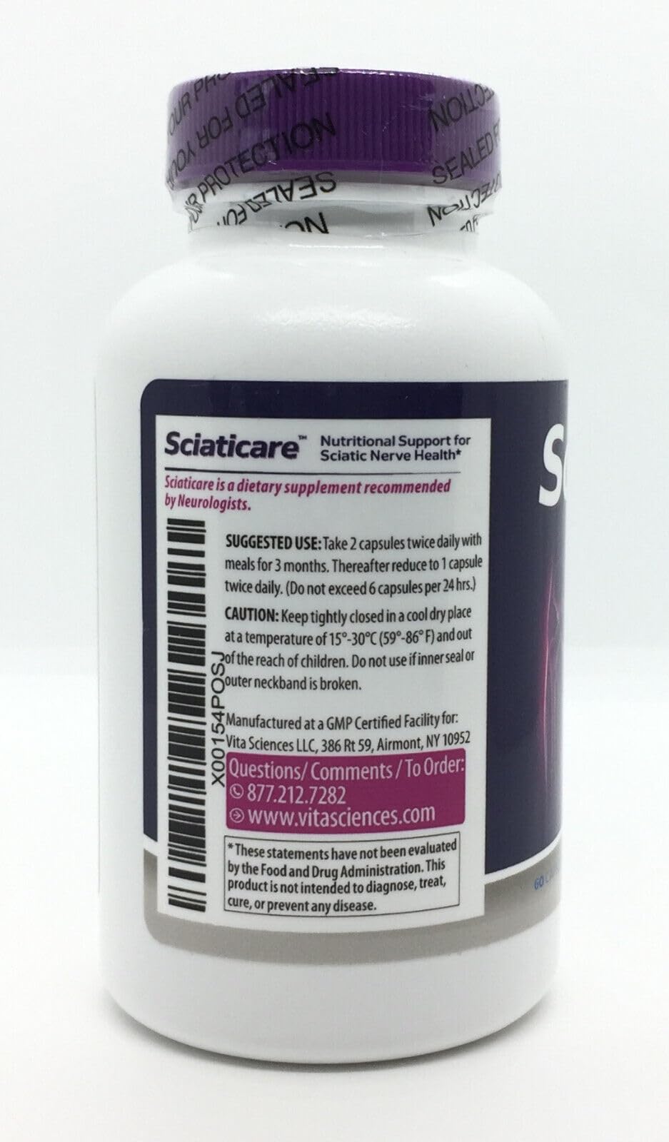 Acetyl L-Carnitine component seen in the Sciaticare blend.