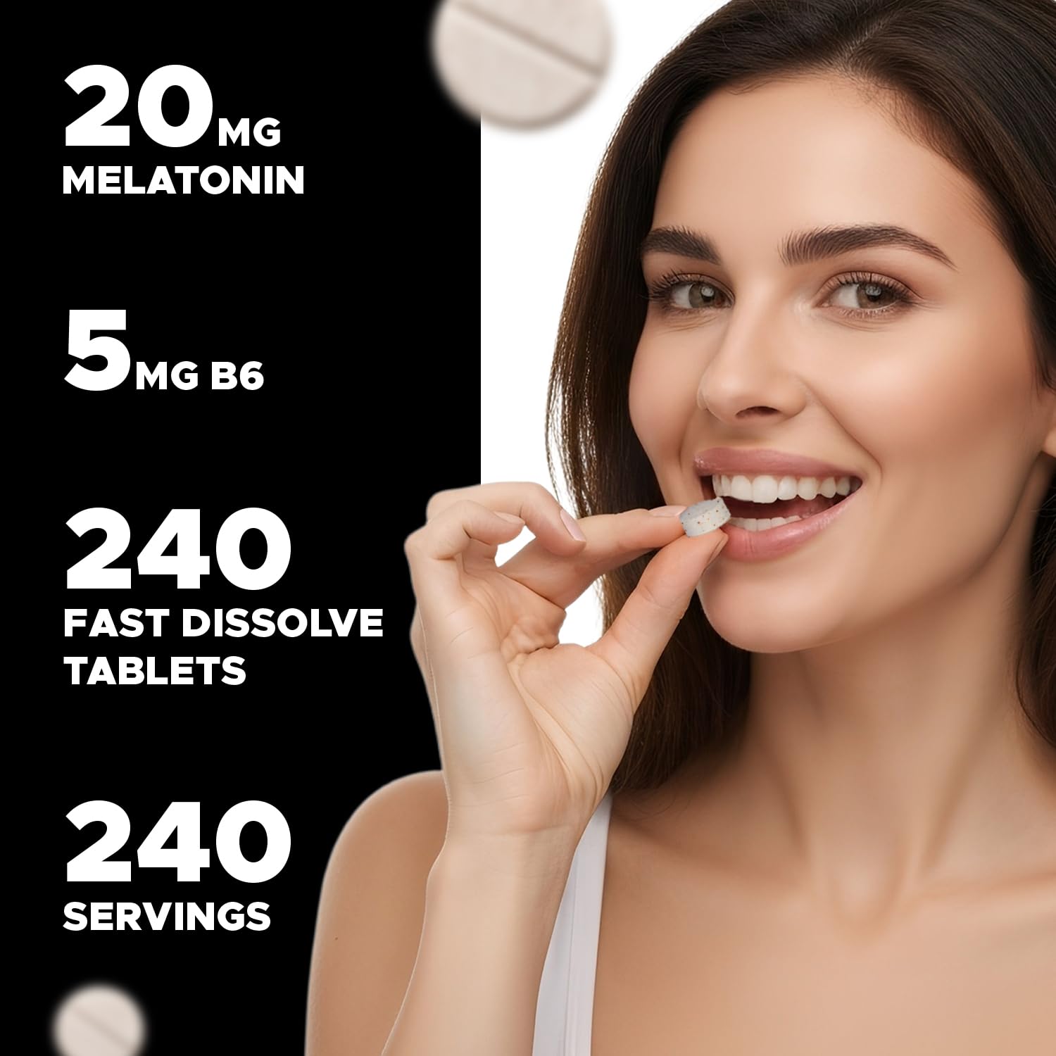 Vegetarian, gluten-free, non-GMO Vitabod Melatonin label on bottle