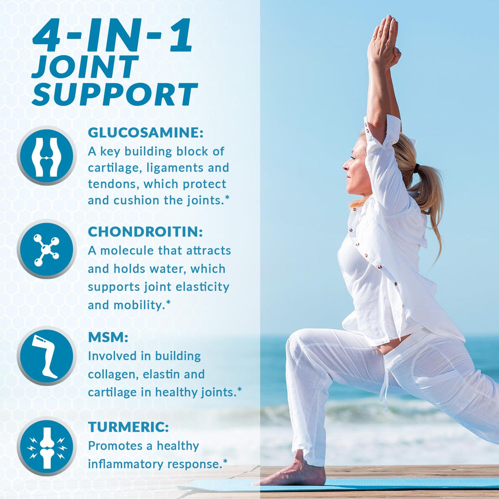 VitaBreeze chondroitin bottle label highlighting the comprehensive ingredient blend.