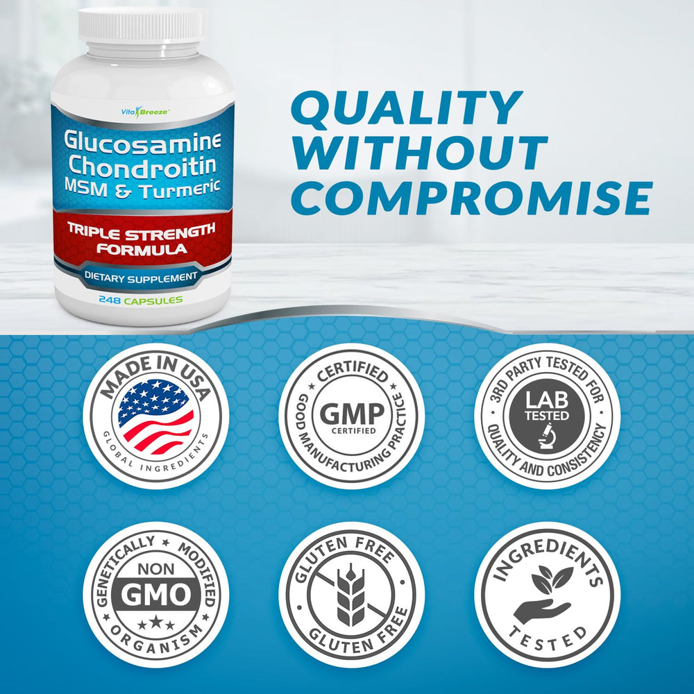 VitaBreeze GMP seal quality-control image reinforcing product safety and consistency.