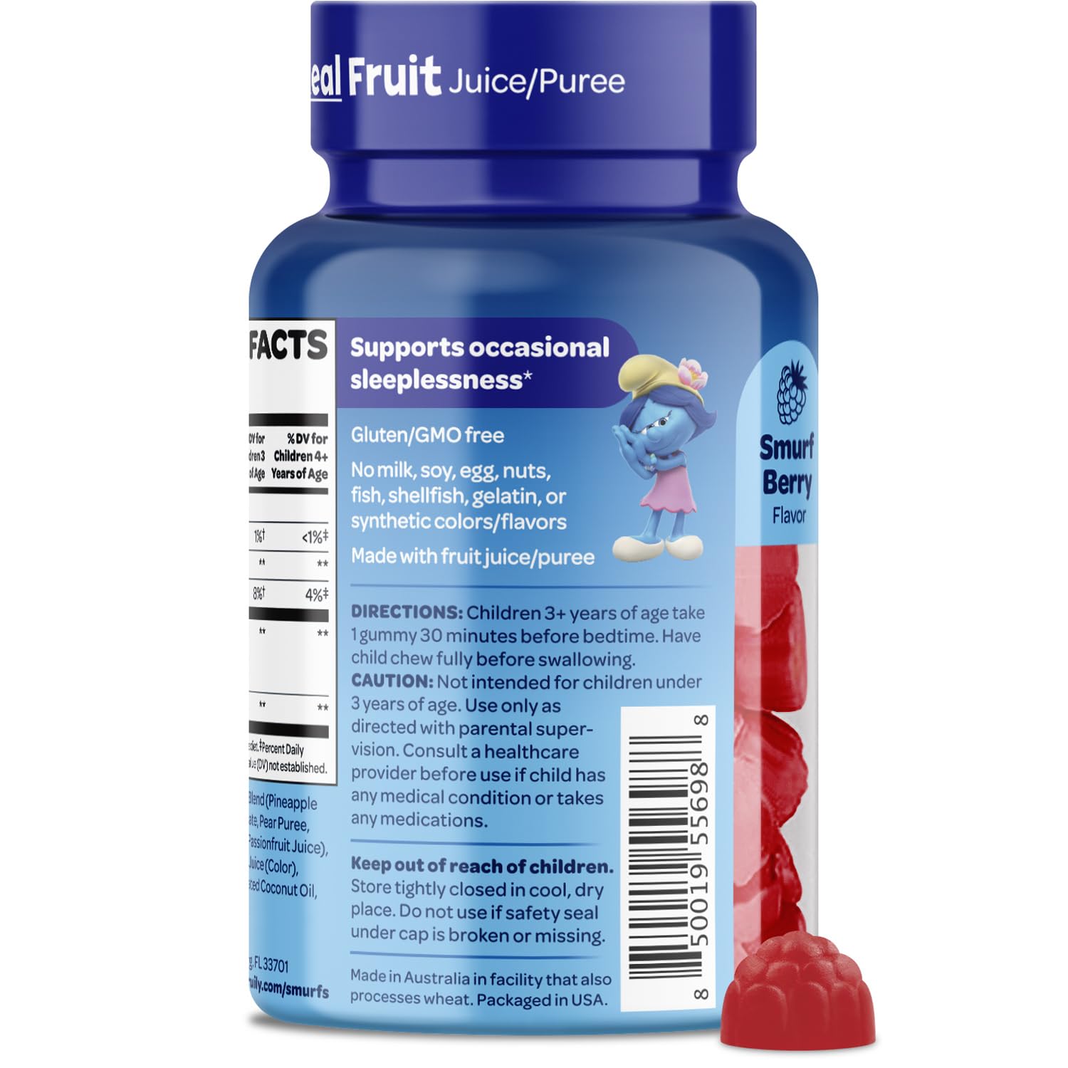 VITABURST Smurfs doctor-developed seal signals trusted formulation.