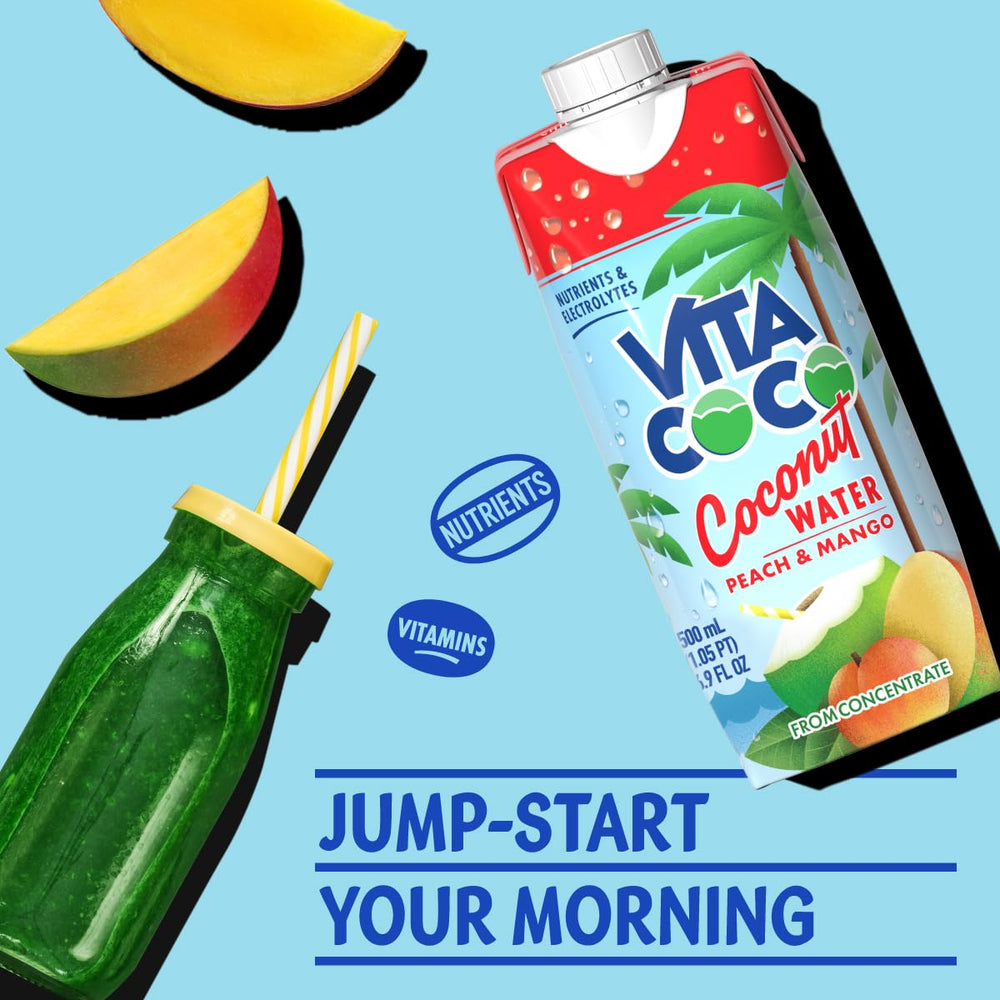 Vita Coco Peach & Mango ingredients highlight natural gluten-free beverage