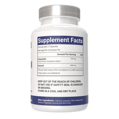 VitaCosmoX Diosmin Hesperidin 1200mg bottle with water; easy daily use.