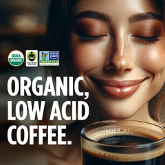 VitaCup Guatemala single-origin dark roast shows high-altitude beans and a rich aroma.