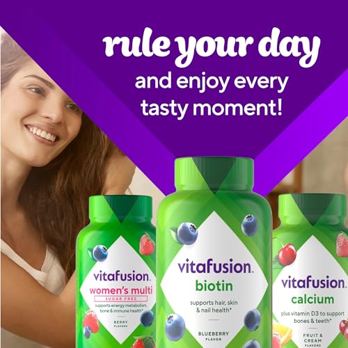 Vitafusion Biotin gummies award-winning quality for reliable daily supplementation.