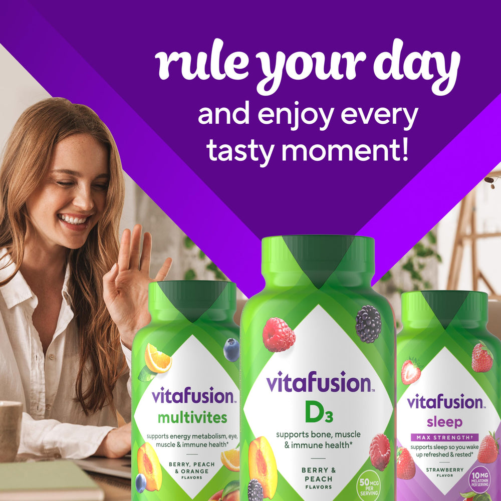 Vitafusion Vitamin D3 Gummies ChefsBest award badge visible on packaging.
